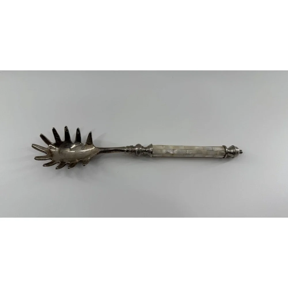 Manorisms Serving Spoon Mother of Pearl Handle 12